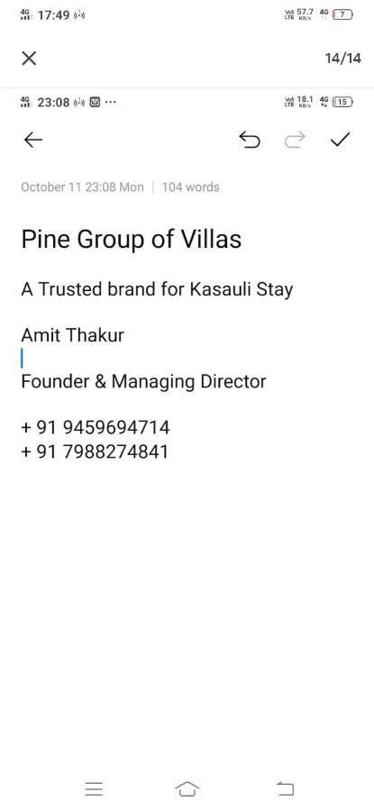 Himalyan Hills I Serviced Apt I Nature I Chef I Kasauli By Exotic Stays מראה חיצוני תמונה